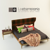 кровать и тумба фабрики   La Ebanisteria  коллекции Nitenite