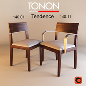 The chair Tonon Tendence 140.01 and 140.11 leather