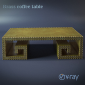 Brass coffee table