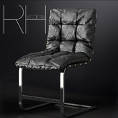 RH / ROSSI LEATHER SIDE CHAIR
