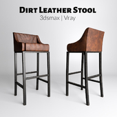 Dirt Leather Stool
