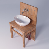 Wash basin in the Scandinavian style