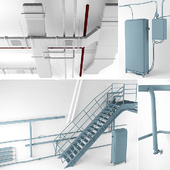 Набор для лофта (вентиляция, провода, лестница, отопление)