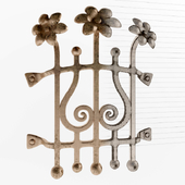 decorative wrought-iron grille
