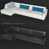 ANTIBES | Leather Corner Sofa