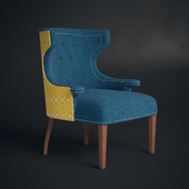 Colorful vintage armchair