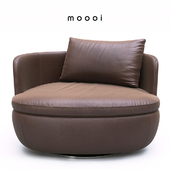 Moooi Bart Swivel leather