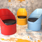 Industrial Furniture Barrel Chair