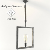 Factory Edison. Ceiling Lamps with chains Iron Size