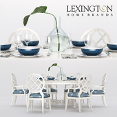 Lexingon KNAPTON HILL ROUND DINING TABLE, MILL CREEK ARM CHAIR