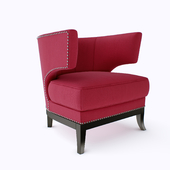 KARE Arm Chair Art Deco Fuchsia