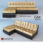 3 seater sofa with canapes MAGNUM GM Factory