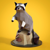 Lowpoly Racoon