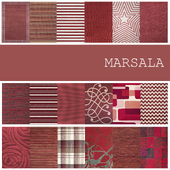 18 carpets in color MARSALA