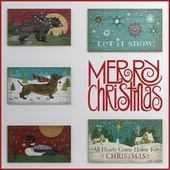 - Christmas Wall Decor Collection, Set 2