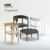 Typecast chair and coffee table for Matter