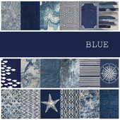18 carpets in color BLUE