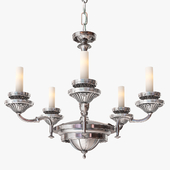 Remains Lighting Silverplate Chandelier