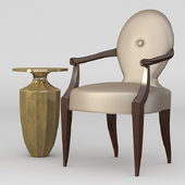 Chair Donghia + table Emporium Home