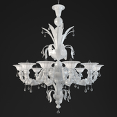 Paradiso White murano glass chandelier