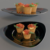 tartlets with caviar