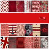 18 carpets in the color RED