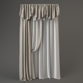 Curtains with lambrequins