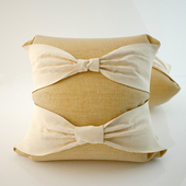 Pillow with a bow