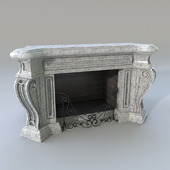 fireplace with grill