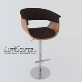 Lumisource Vintage Mod Chair and Espresso