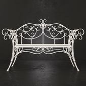 Forged bench in classic style