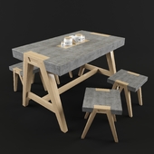 Table + stools