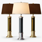 Frederick Cooper Leather Column Table Lamp