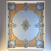 Ceiling elements with the stucco decoration
