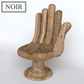 Noire buddha hand chair