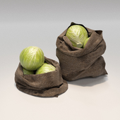 Bag with cabbage