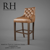 Restoration Hardware /Martine Tufted Leather Stool