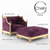chair and ottoman Chelini