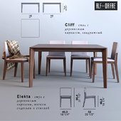 Cliff table and chair Elekta (Alf + Dafrè)