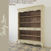 Bookcase-HPP0 and tile CAPRICE by Equipe Ceramicas