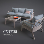 Bamboo by Cantori - Sofa and Smoking Table