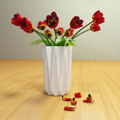 Tulips in a vase Bloomingville Geometric
