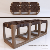 Wooden bench BUNGALOW