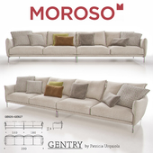 MOROSO GENTRY GE626 + GE627 Sofa