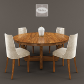 medea table + chairs