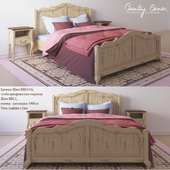 (On perezalivke) Bed Chateau HRL0-LG, nightstand open Chateau HRC1 and tile 1900 from Vives Azulejos y Gres