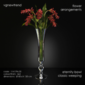 Цветок в вазе vgnewtrend, flower arrangements, eternity bowl classic weeping