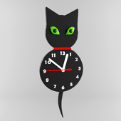 Часы настенные "Чёрный кот"