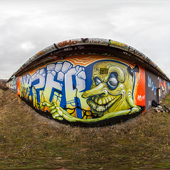 graffiti wall HDRI