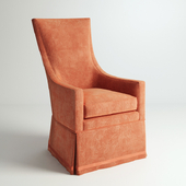Century Furniture Living Room Charlottesville Skirted Wing Chair